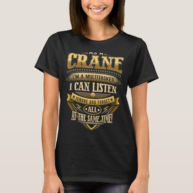 Camiseta Como un CRAWFORD soy un multitasker que puedo escu (Anverso)