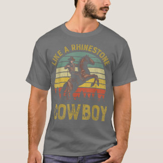 Camiseta Como un Diamante de imitación Vintage Western Rode