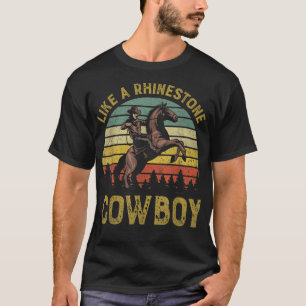 Camiseta Como un Diamante de imitación Vintage Western Rode