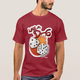 Camiseta Como un eslogan divertido de D-6 Dice Board Gamer