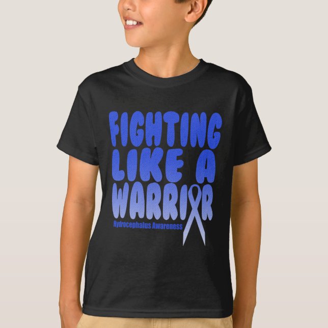 Camiseta ¡Como Un Guerrero! Conciencia sobre hidrocefalia (Anverso)
