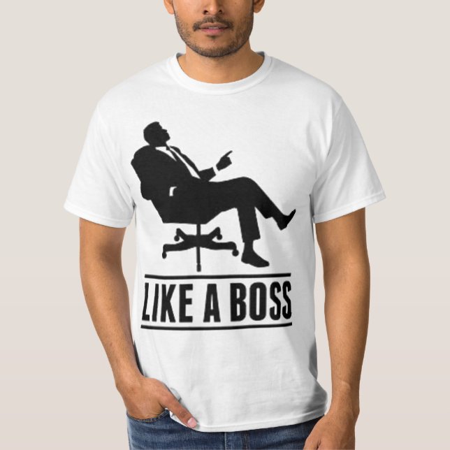 Camiseta Como un jefe (Anverso)