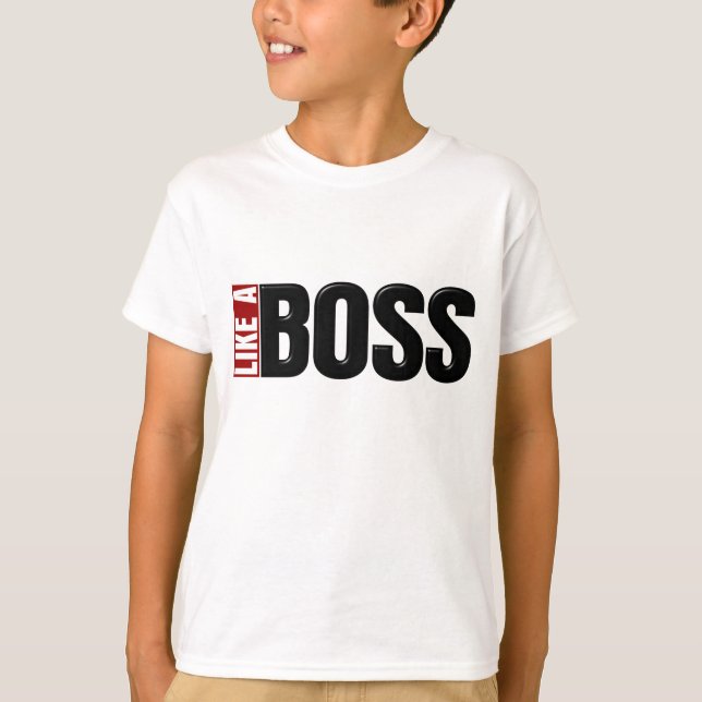 Camiseta Como un jefe (Anverso)