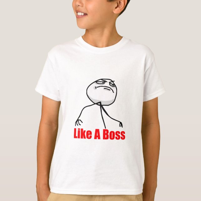 Camiseta Como un jefe (Anverso)