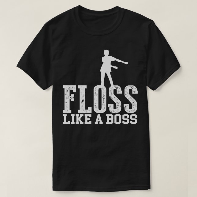 Camiseta Como un jefe de la danza Guay Mover Flossing (Diseño del anverso)