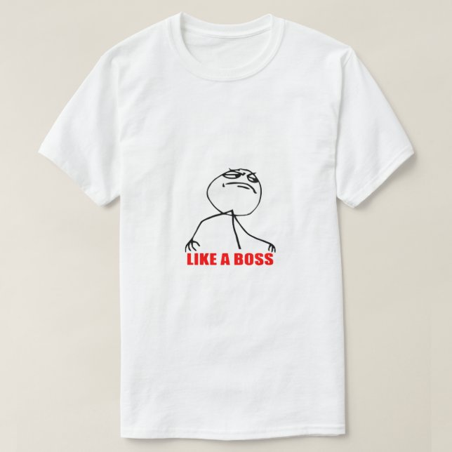 Camiseta Como un meme de jefe (Diseño del anverso)