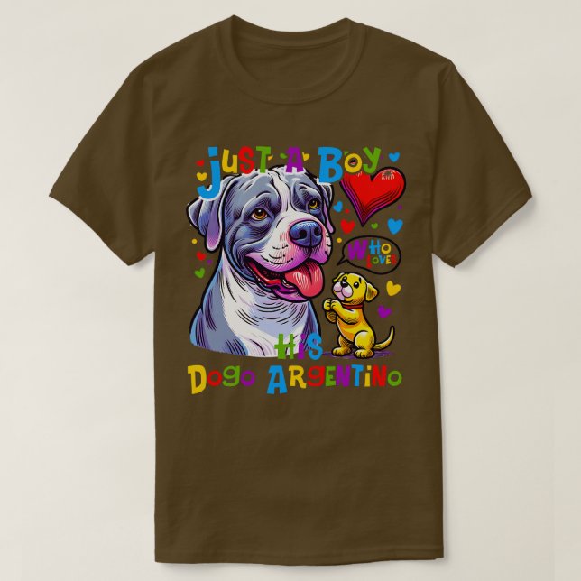 Camiseta Cómo un niño y su Dogo Argentino se convirtieron e (Diseño del anverso)