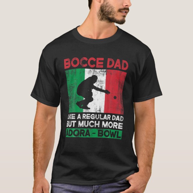 Camiseta Como Un Padre Regular Pero Mucho Más Adora - Bowl  (Anverso)