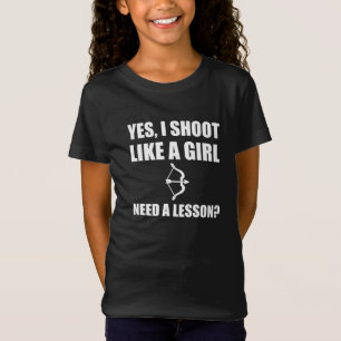 Camiseta Como un tiro al arco del chica