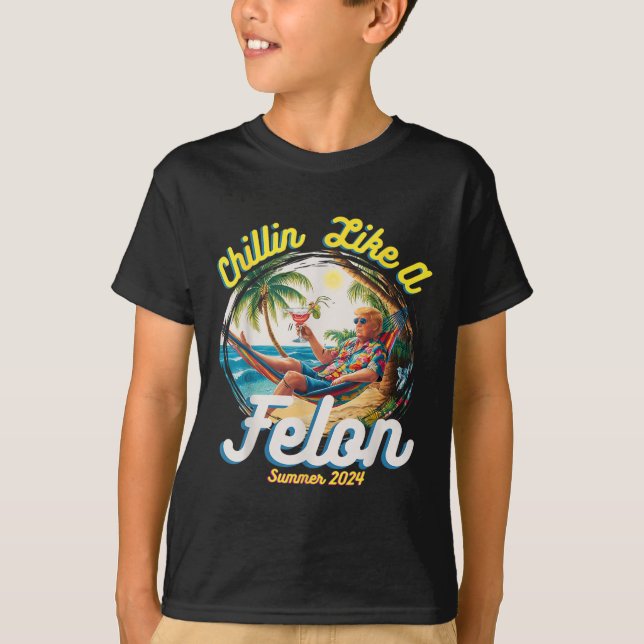 Camiseta Como Un Verano Felón Trump 2024 (Anverso)