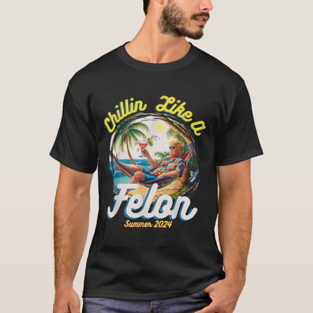 Camiseta Como Un Verano Felón Trump 2024 (Anverso)