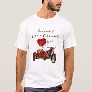 Camiseta Como una bicicleta con sidecar