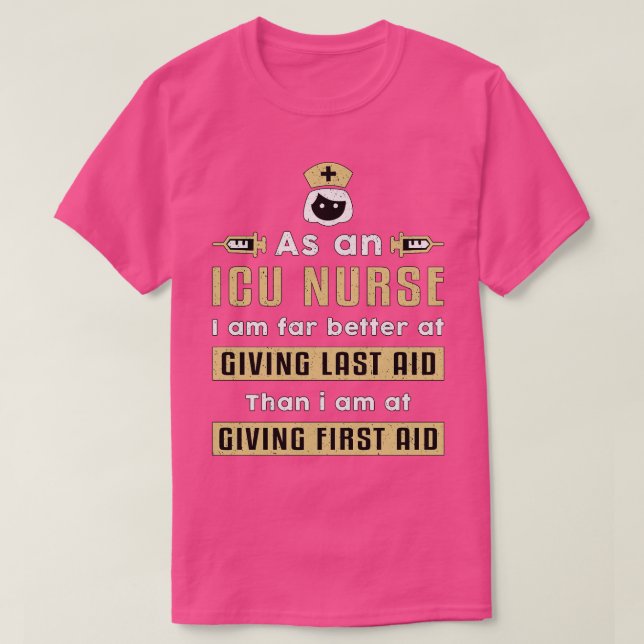 Camiseta Como Una Enfermera De Medicina De Emergencia De Ic (Diseño del anverso)