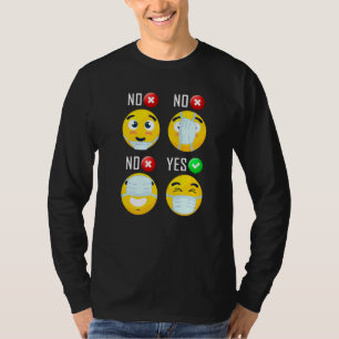 Camiseta Cómo Usar Un Humor De Máscara De Máscara