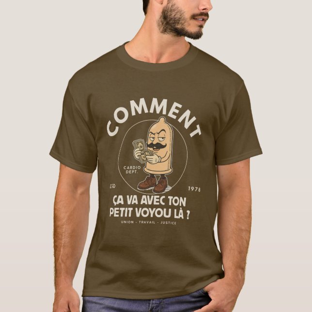 Camiseta ¿Cómo va con tu pequeño pícaro ahí? (Anverso)