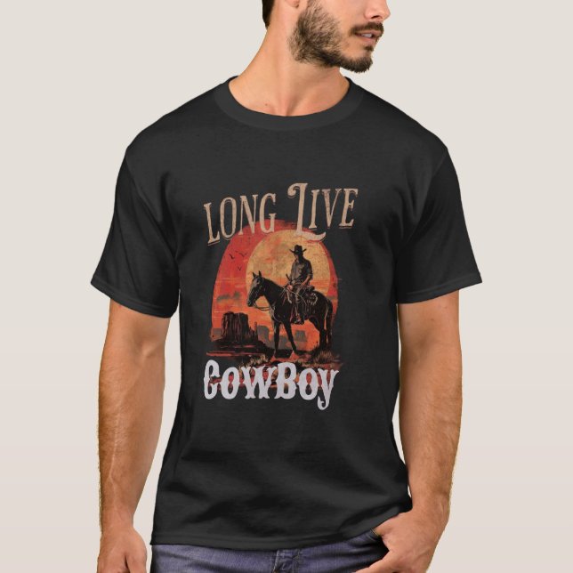 Camiseta Cómo va Rodeo Occidental País Sureño Vaqueros larg (Anverso)