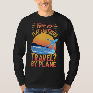 Camiseta ¿Cómo Viajan Las Termas Planas Por Chistes De Papá