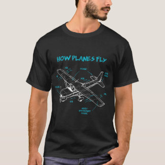 Camiseta Cómo vuelan los aviones divertidos regalos de avia