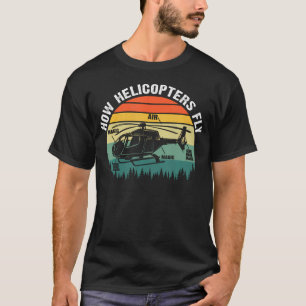 Camiseta Cómo Vuelan los Aviones Piloto de Aerolínea Aviaci