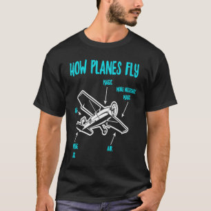 Camiseta Cómo vuelan los aviones piloto del avión RC