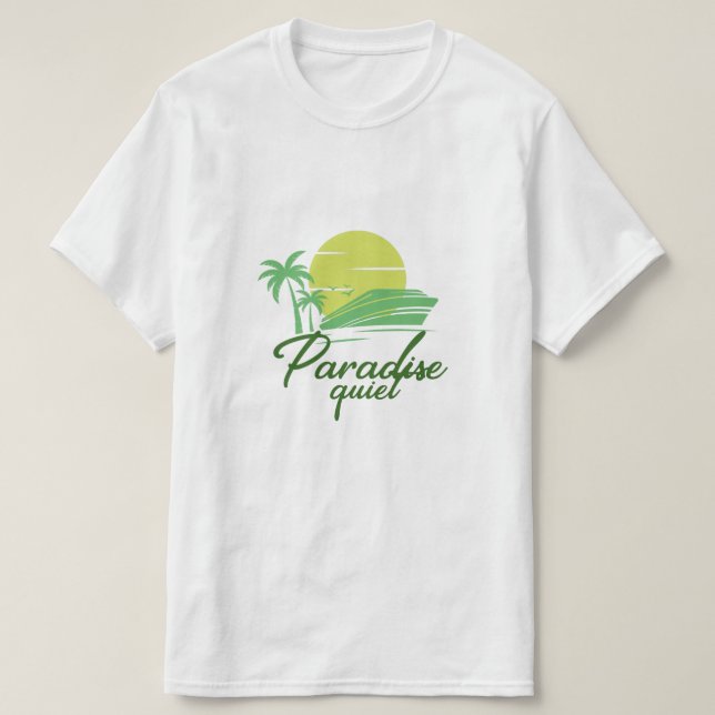 Camiseta cómoda, colores brillantes, sobre un luga (Diseño del anverso)