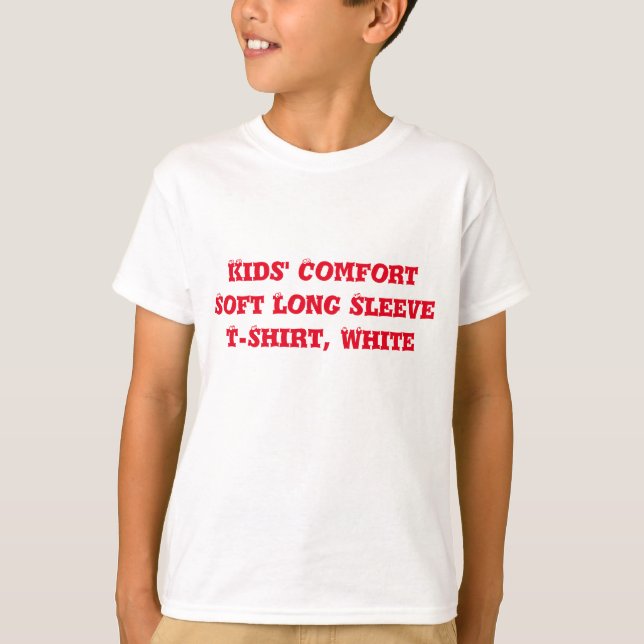 Camiseta Comodidad de los niños en TShirt (Anverso)