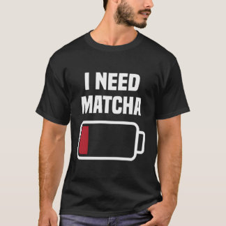 Camiseta Comodidad Matcha Humor Traje Amor Matcha Polvo Lov