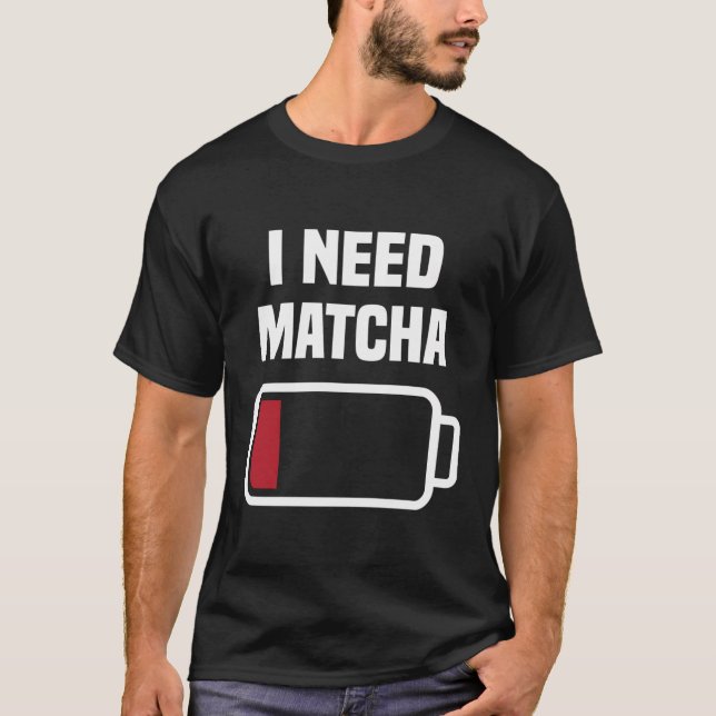 Camiseta Comodidad Matcha Humor Traje Amor Matcha Polvo Lov (Anverso)