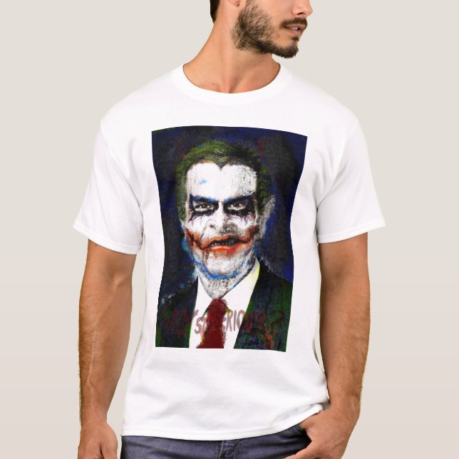 Camiseta Comodín de Bush porqué tan es serio (Anverso)