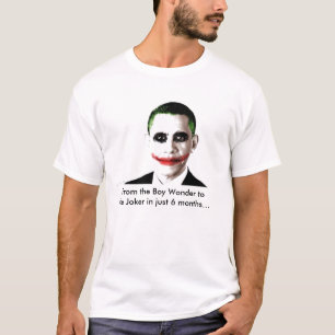 Camiseta comodín de obama, de la maravilla del muchacho al