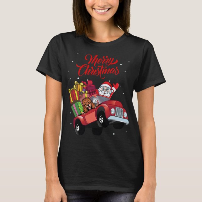 Camiseta Comodle Con Santa Claus En Camión Rojo (Anverso)