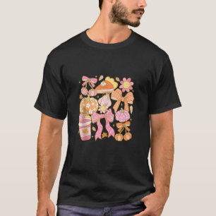Camiseta Cómodo Calabaza Spice Floral Calabaza de Calabaza