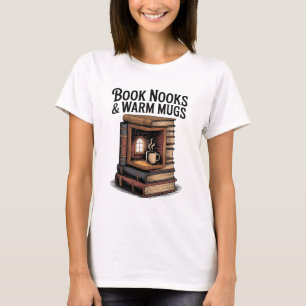 Camiseta Cómodo libro vintage de tono cálido