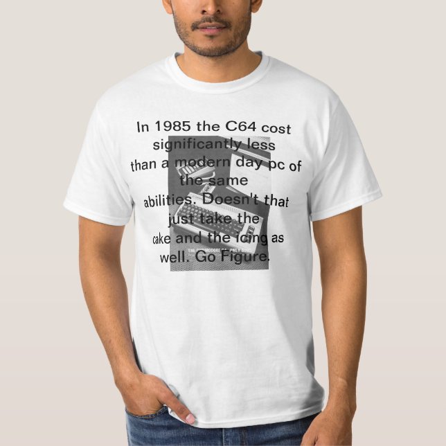 Camiseta Comodoro 64 1985 anuncios, $595 multimedia (Anverso)