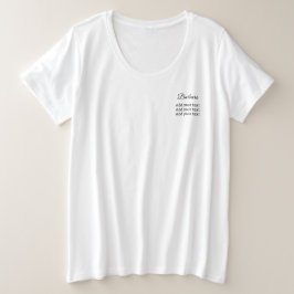 Camiseta cómodos de las mujeres de tamaño Minimali