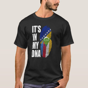 Camiseta Comorana Y Bosnia Herzegoviniana Mezclan Bandera D