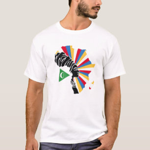 Camiseta Comoras Bandera de las Comoras Mapa del patrimonio