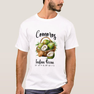 Camiseta Comoras Coco Indico Isla Tropical Gps V