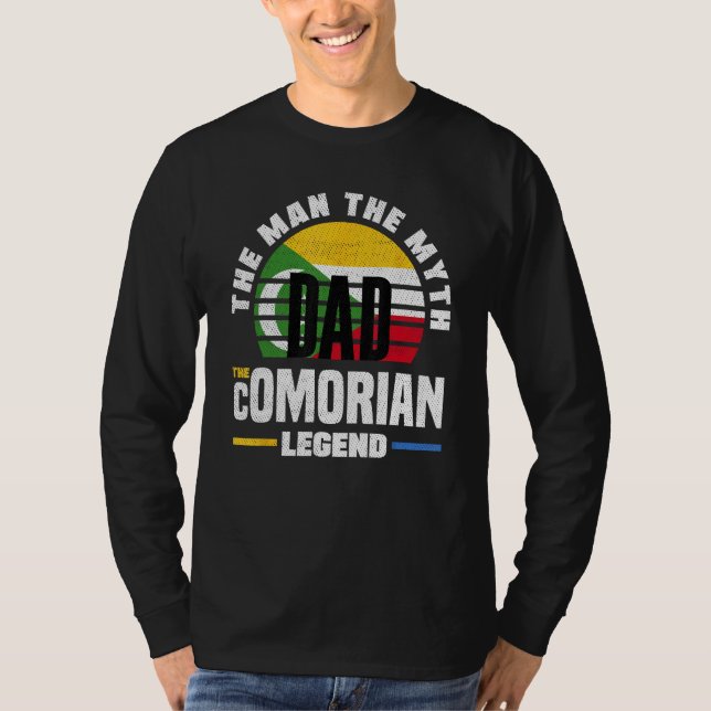 Camiseta Comorian Comoros Comorian Flag Fathers Day (Anverso)