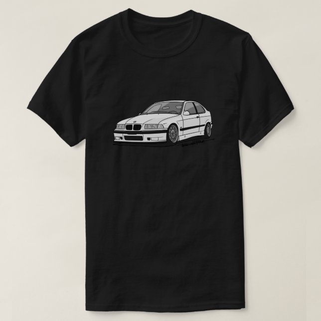 Camiseta compacta clásica E36 Stance 318ti (Diseño del anverso)