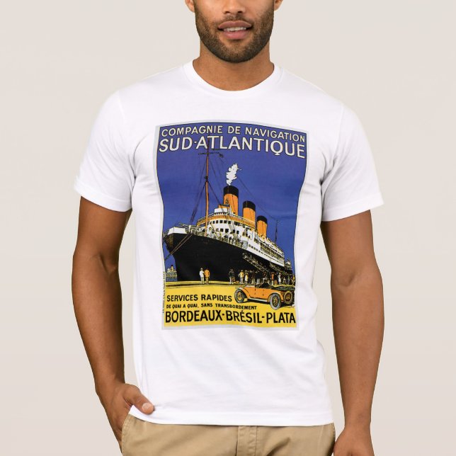 Camiseta Compagnie de Navigation Sud-Atlantique (Anverso)