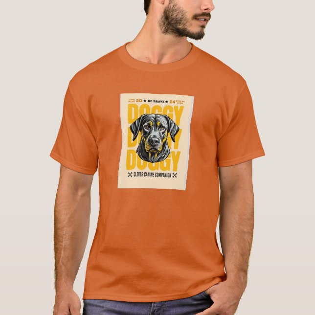 Camiseta Compañero canino inteligente. (Anverso)