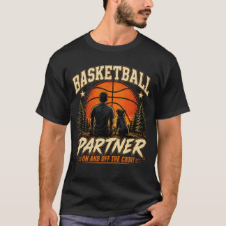 Camiseta Compañero de baloncesto Amante de los perros Diseñ