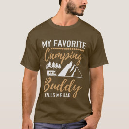Camiseta compañero de campamento favorito papá