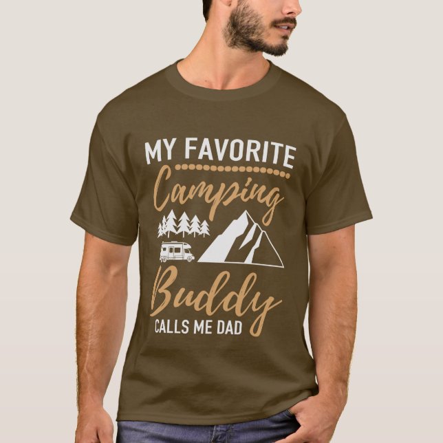 Camiseta compañero de campamento favorito papá (Anverso)