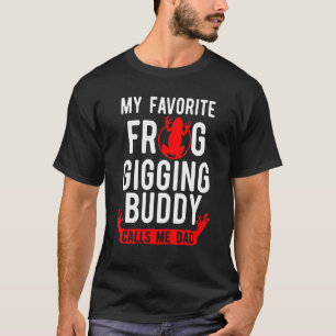Camiseta Compañero de caza de ranas papá cazador de captura