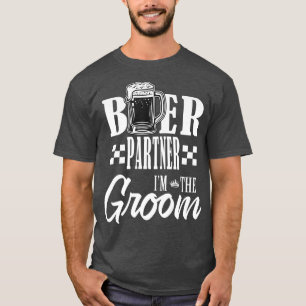 Camiseta Compañero de cerveza soy el novio bebo cervezas bo