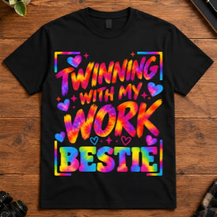 Camiseta Compañero de trabajo gemelo con amigo del trabajo 