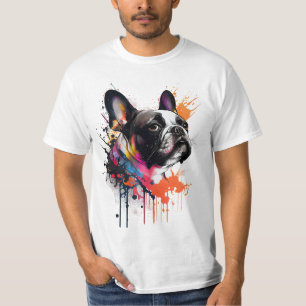 Camiseta compañero fiel: Un Bulldog francés