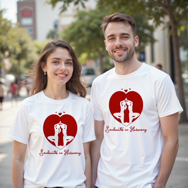 Camiseta Compañeros de almas en parejas de armonía (Subido por el creador)